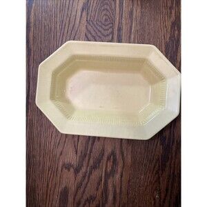 Independence Ironstone Daffodil Yellow 10” Oval Vegetable Bowl Japan 1976